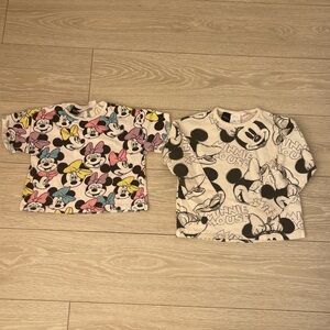 Zara Disney Minnie/ Mickey Mouse Tops